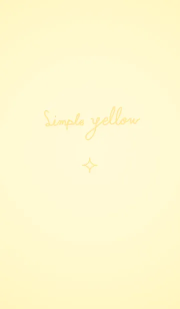 [LINE着せ替え] simple yellow and shine.の画像1