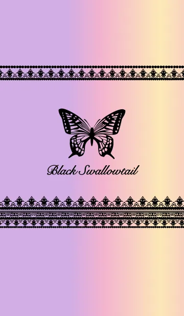 [LINE着せ替え] Black butterflyの画像1