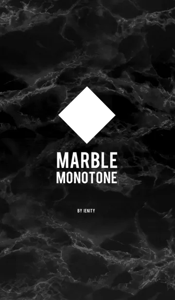 [LINE着せ替え] Marble X Monotone - Black -の画像1