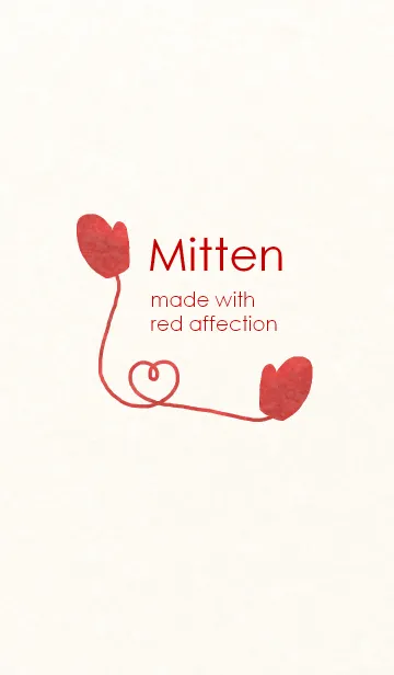 [LINE着せ替え] Mitten made with red affectionの画像1