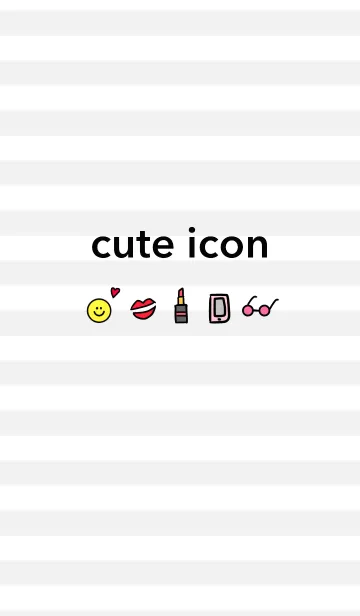 [LINE着せ替え] cute icon themeの画像1