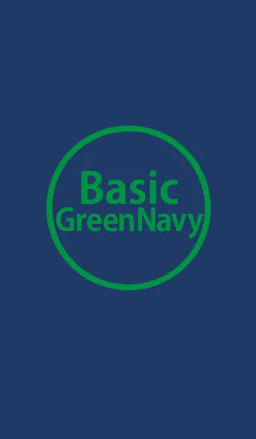 [LINE着せ替え] Basic Green Navyの画像1