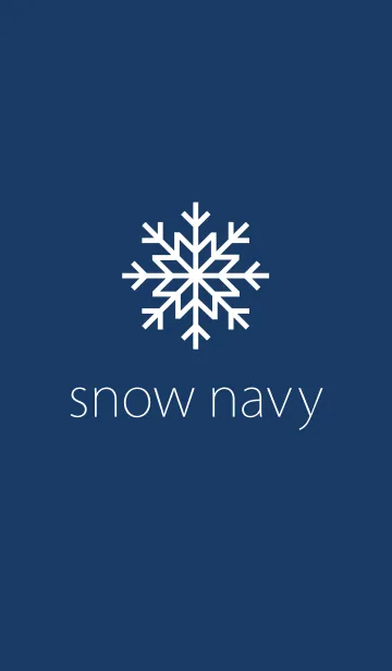 [LINE着せ替え] snow navyの画像1