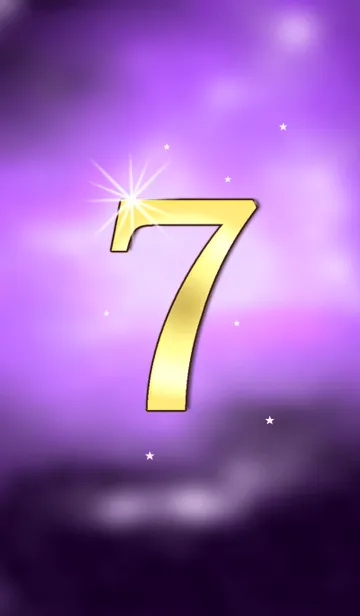 [LINE着せ替え] 宇宙からのラッキー★セブンの画像1