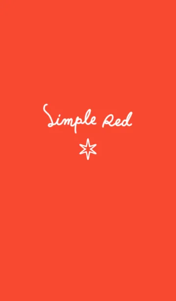 [LINE着せ替え] simple red and star.の画像1