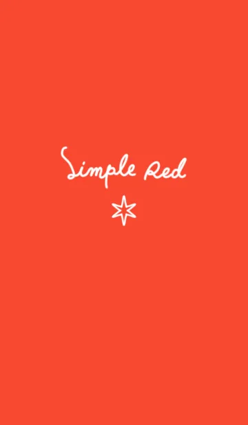 simple red and star.のLINE着せ替え