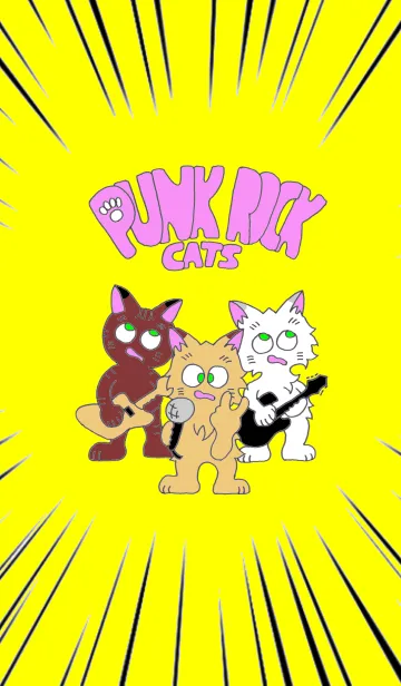 [LINE着せ替え] パンク猫の画像1