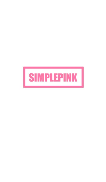 [LINE着せ替え] 白とピンク シンプルの画像1