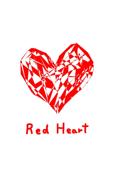 [LINE着せ替え] 赤いハートの画像1