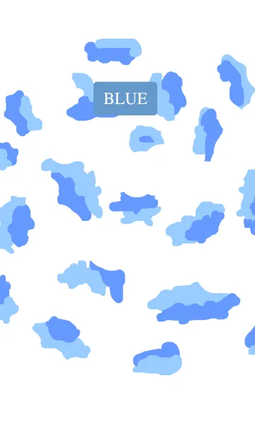 [LINE着せ替え] Blue Camouflage Vectorの画像1