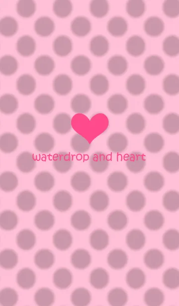 [LINE着せ替え] 水玉とハートの画像1