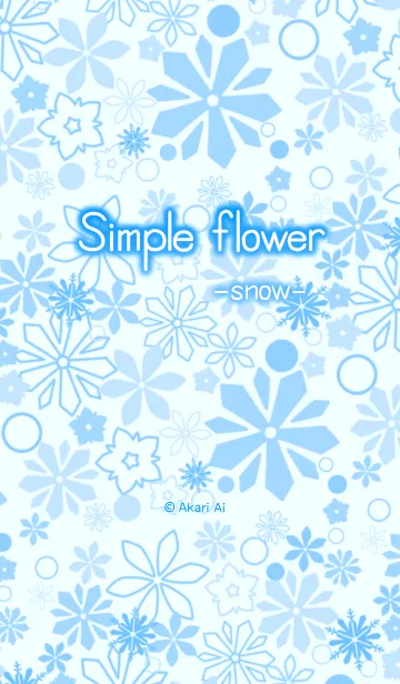 Simple flower -snow-の着せ替えメイン画像