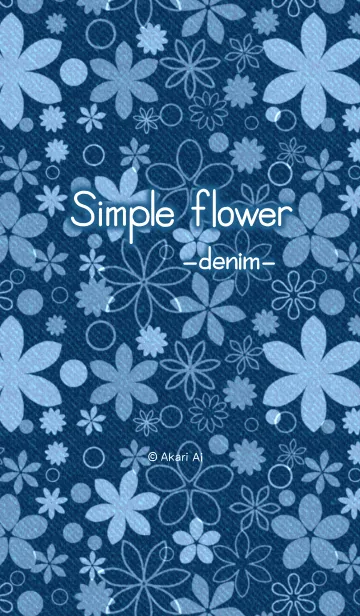 Simple flower -denim-の着せ替えメイン画像
