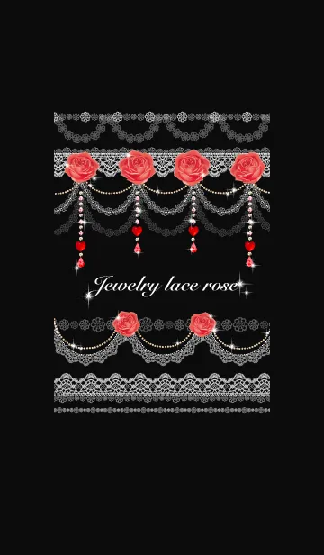 [LINE着せ替え] Jewelry lace roseの画像1