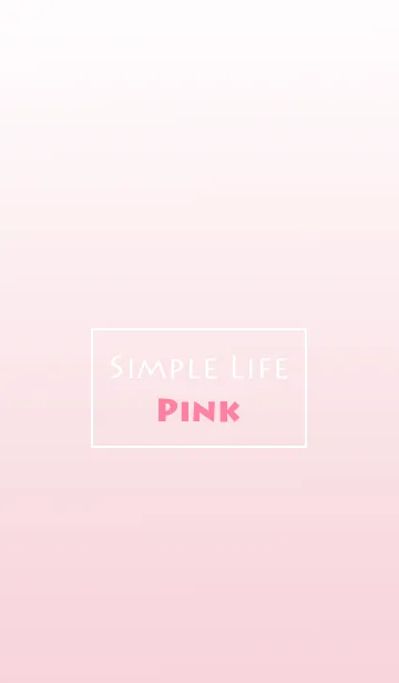 [LINE着せ替え] Simple Life - Pink -の画像1