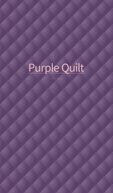 [LINE着せ替え] Purple Quiltの画像1