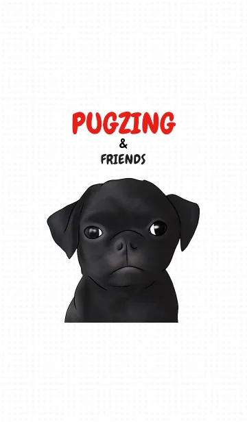 PUGZING＆FRIENDSの着せ替えメイン画像
