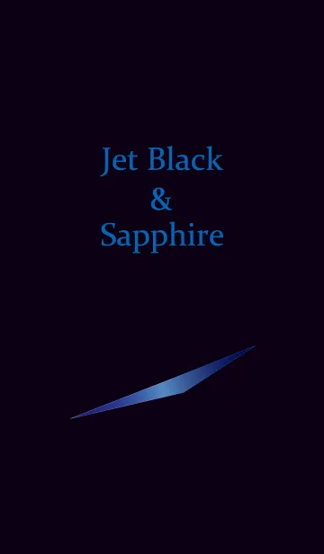 [LINE着せ替え] Jet Black ＆ Sapphireの画像1