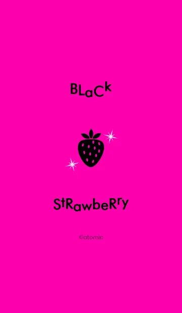 [LINE着せ替え] Black Strawberry <ビビッド>の画像1