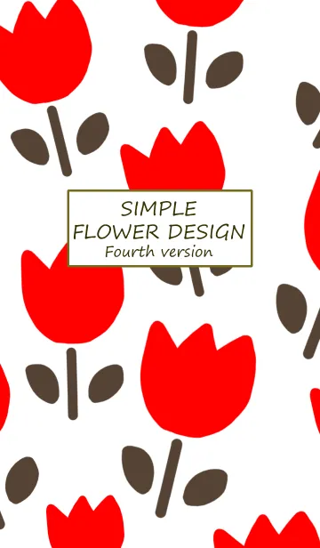 [LINE着せ替え] SIMPLE FLOWER DESIGN 4の画像1