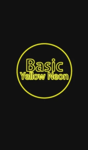 [LINE着せ替え] Basic Yellow Neonの画像1