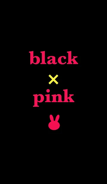[LINE着せ替え] black × pinkの画像1