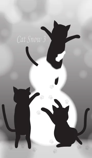 [LINE着せ替え] Cat Snow 3の画像1