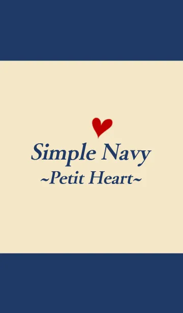 [LINE着せ替え] Simple Navy ~Petit Heart~の画像1