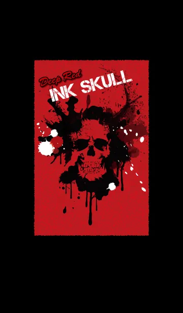 [LINE着せ替え] 墨ドクロ INK SKULL 〜紅〜の画像1