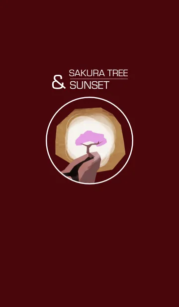 [LINE着せ替え] 桜サンセットの画像1