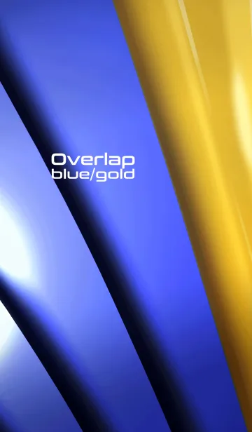 [LINE着せ替え] Overlap blue/goldの画像1