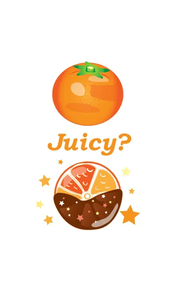 [LINE着せ替え] Juicy？ (オレンジ)の画像1