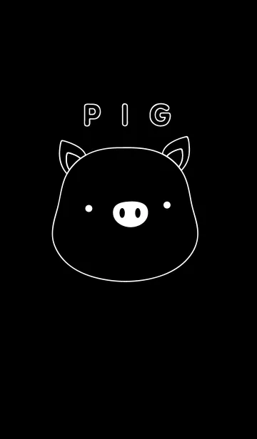 [LINE着せ替え] Black Pigの画像1