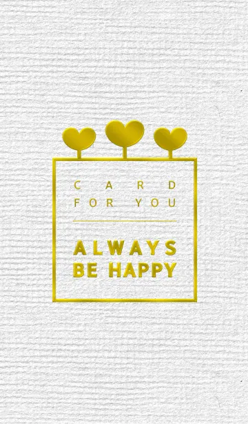 [LINE着せ替え] Card for you "Always be happy"の画像1