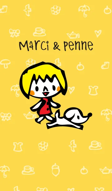 マーシーとペンネのLINE着せ替え