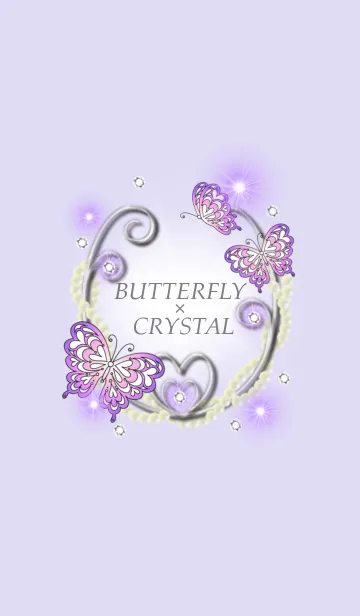 [LINE着せ替え] BUTTERFLY×CRYSTALの画像1