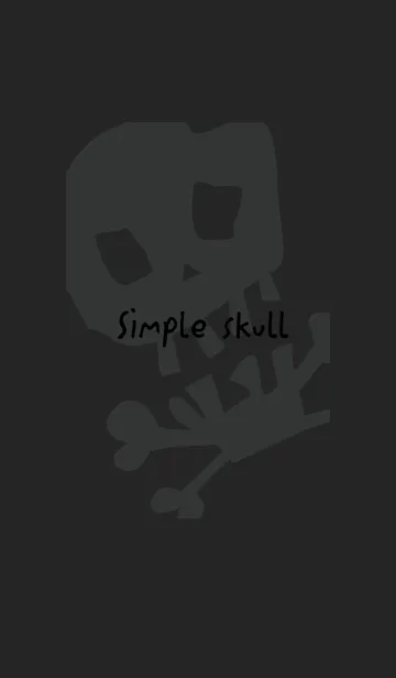 [LINE着せ替え] Simple skull.の画像1