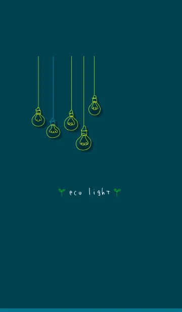 [LINE着せ替え] eco light (ver.green)の画像1