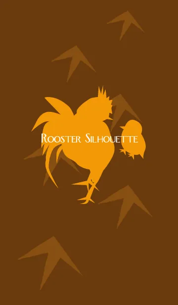 [LINE着せ替え] Rooster Silhouette～トリシルエット～の画像1