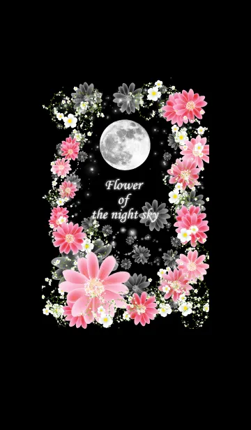 [LINE着せ替え] 夜空に舞う花の画像1