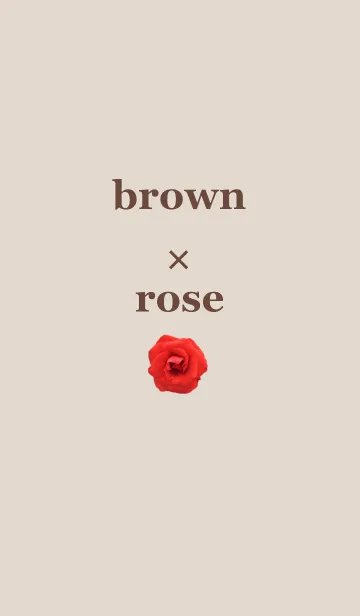 [LINE着せ替え] brown × roseの画像1