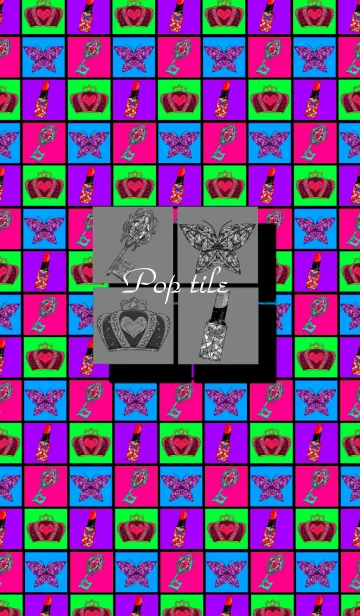 Pop tile -Psychedelic-の着せ替えメイン画像