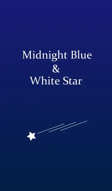 [LINE着せ替え] Midnight Blue ＆ White Starの画像1