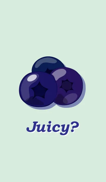 [LINE着せ替え] Juicy？ (ブルーベリー)の画像1