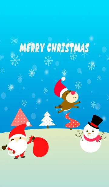 [LINE着せ替え] Merry Christmas with snow sceneの画像1