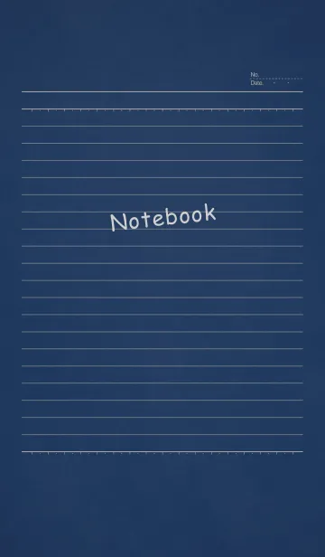 -Notebook-ネイビーの着せ替えメイン画像