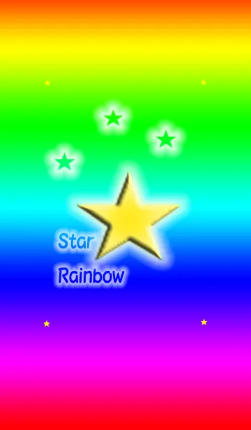 [LINE着せ替え] Rainbow！3(Star)の画像1