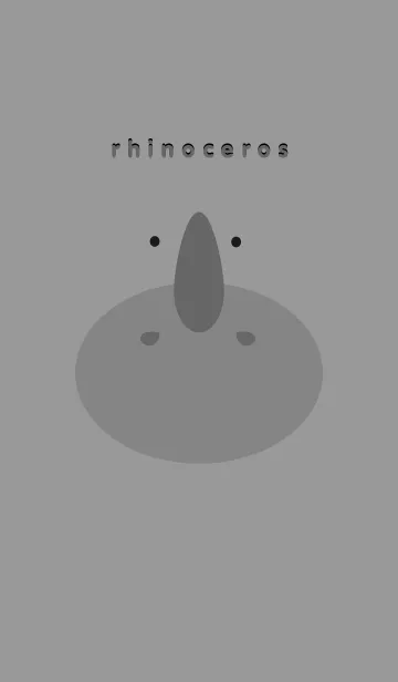 [LINE着せ替え] gray rhinocerosの画像1