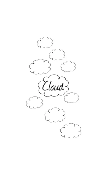[LINE着せ替え] simple and stylish cloudの画像1