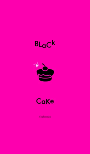 [LINE着せ替え] Black Cake <ビビッド>の画像1